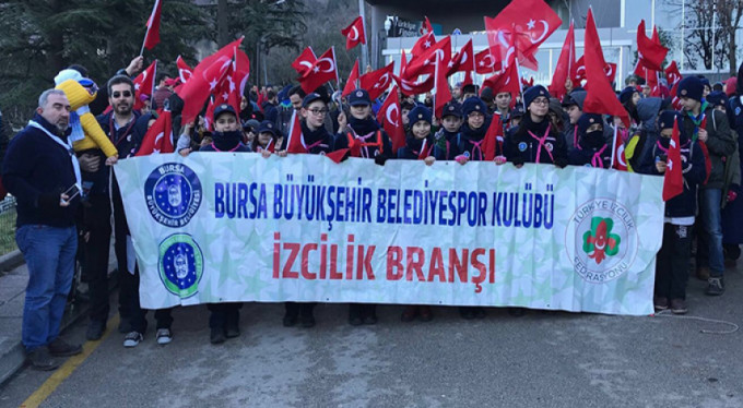 Büyükşehir Belediyespor izcilerinden anlamlı hareket