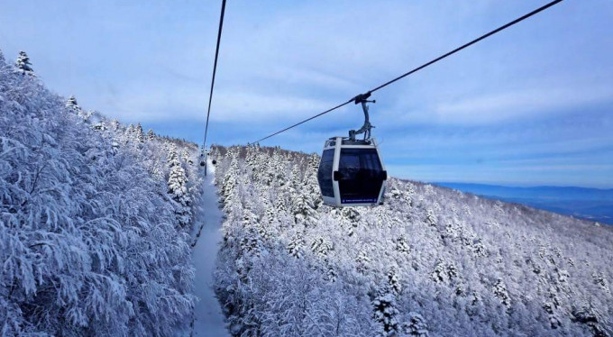 Teleferiğe şiddetli rüzgara engeli!