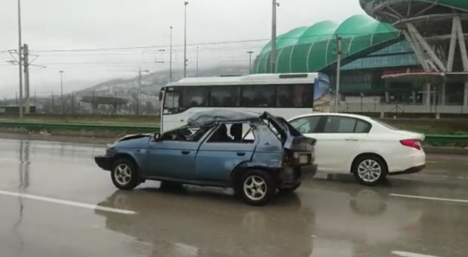 Bursa trafiğinde ilginç anlar!