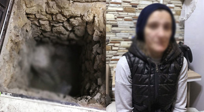 Kendisini döven kocasını kızı ile birlikte öldürüp, üzerine beton döktü!