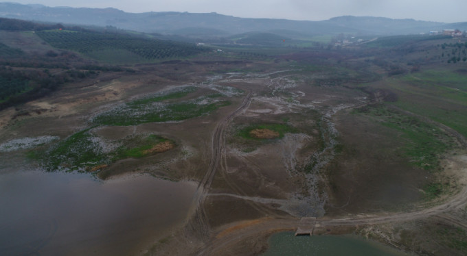 Bursa'da Ocak ayında gölet kurudu!
