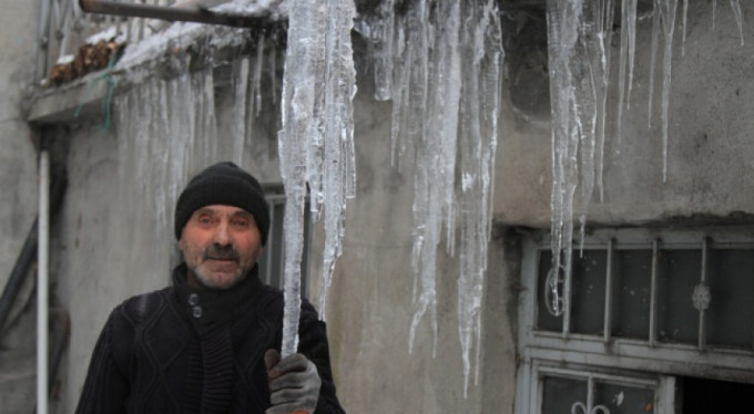 Şehir dondu! Hava sıcaklığı - 25'i gördü ve...