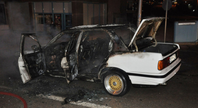 Seyir halindeyken alev alev yandı!