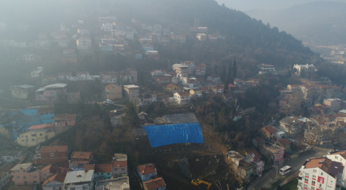 Facia yeri havadan görüntülendi!