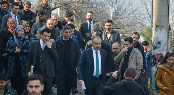 Başkan Aktaş facia bölgesinde