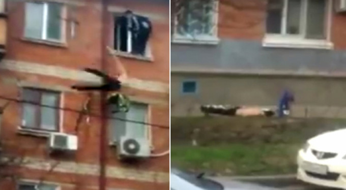 Polisten kaçarken 5. kattan düştü!