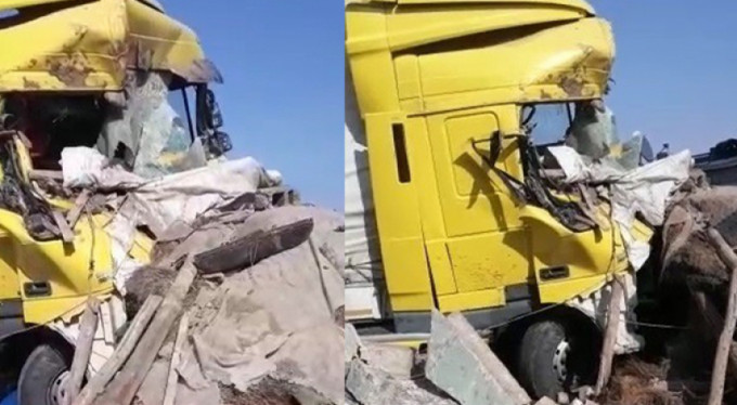 Kontrolden çıkan tır eve daldı!