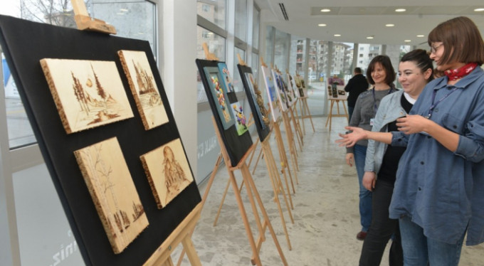 Bursa'da kadınlardan 'Ekolojik Sanat Sergisi'