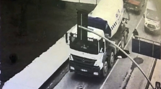 Beton mikseri dehşet saçtı!