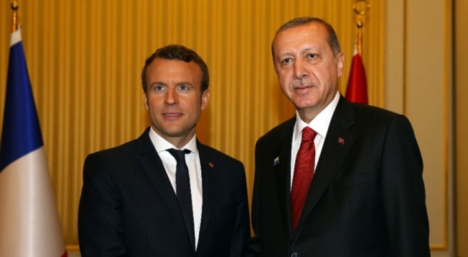 Cumhurbaşkanı Erdoğan, Macron ile görüştü