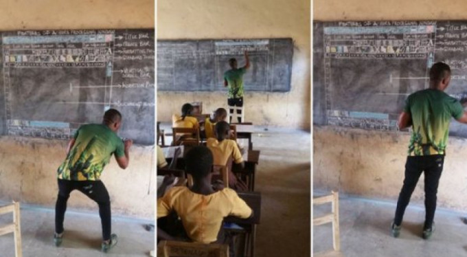 Kara tahtada bilgisayar dersi