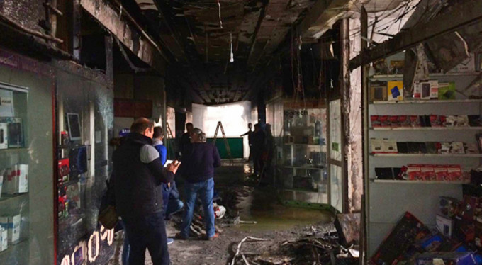 İş yeri tamamen küle döndü! Bilgisayarları açık bırakınca...