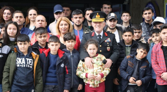 Şehit çocuklarından jandarmaya çıkarma