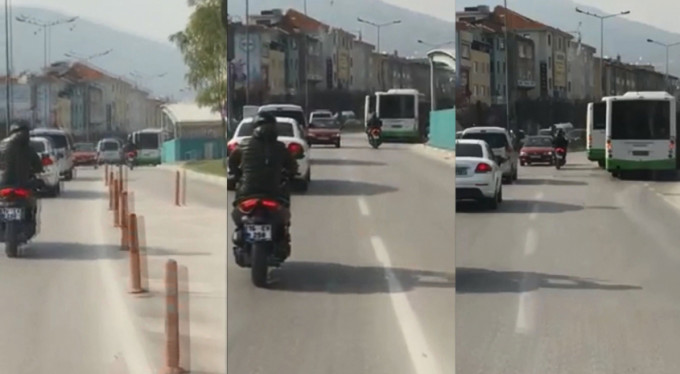 Bursa'da hayrete düşüren görüntü