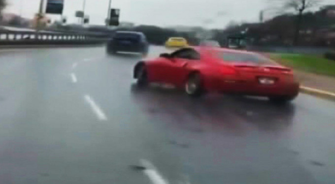 Trafik magandaları kamerada