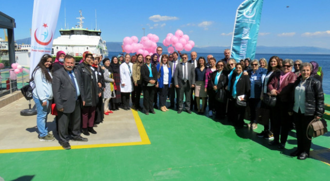 BUDO iskelesinde kanserle mücadele anlatıldı