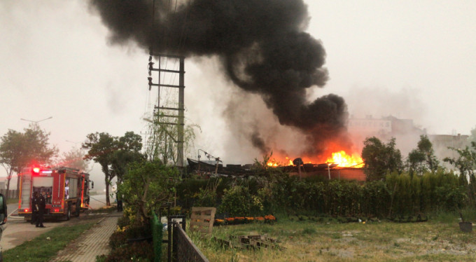 Bursa'da korkutan yangın!