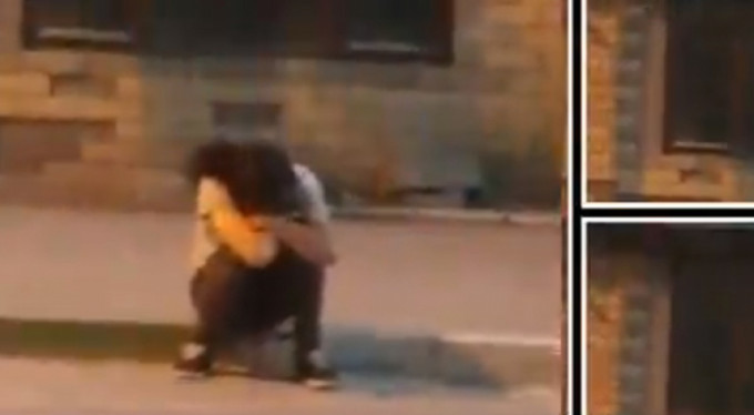 Bursa'da kendinden geçti, kaldırımda elma yedi!