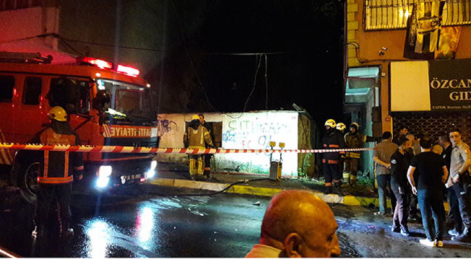 İstanbul Sarıyer'de boş bir gecekonduda tüp patladı