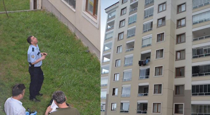 Trabzon'da 2 yaşındaki çocuk 11. kattan yere düştü