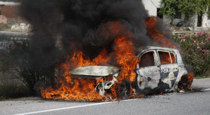 Bursa'da panik anları! Alev alev yandı...