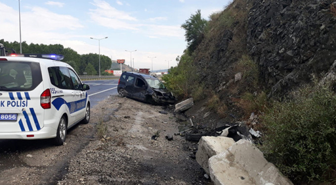 Bursa-Eskişehir yolunda feci kaza!