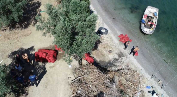 Kaçak midyeciler Drone ile yakalandı!