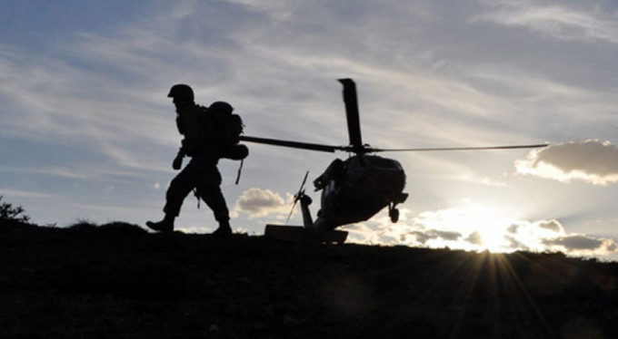 Diyarbakır kırsalında PKK'ya yönelik hava destekli operasyon