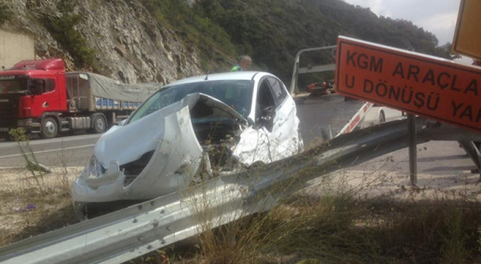 Vekilin babası Bursa'da kaza yaptı!