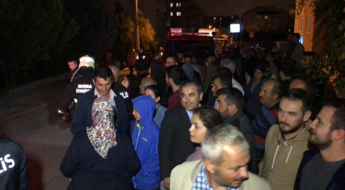 Bursa'da panik anları!