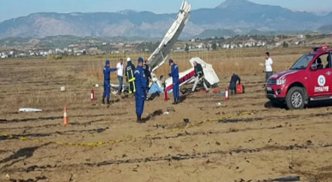 Antalya'da keşif uçağı düştü: 2 ölü