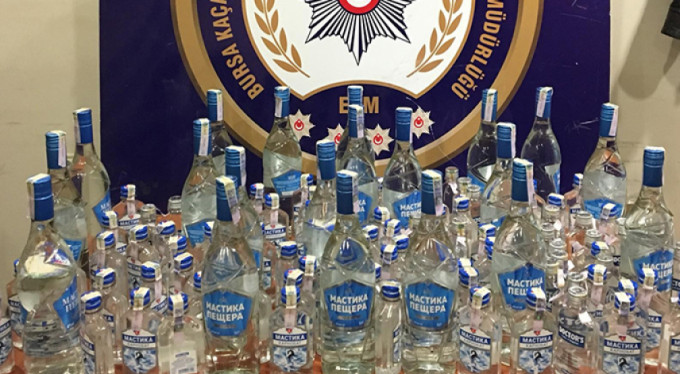 Bursa'da kaçak içki ele geçirildi