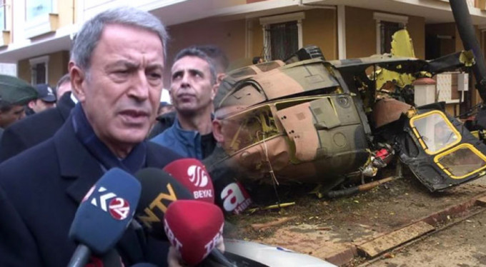 Bakan Akar: 'Acil iniş yapmak istemişler'