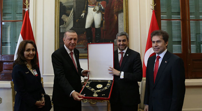 Cumhurbaşkanı Erdoğan'a Paraguay Devlet Nişanı