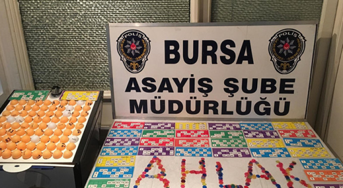 Bursa'da tombala operasyonu!