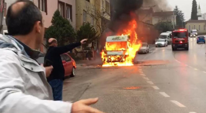 Bursa'da korku dolu anlar!