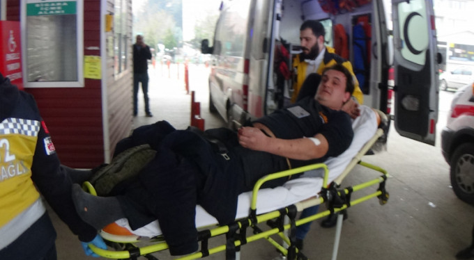 Bursa'da 2 metreden yere çakıldı!