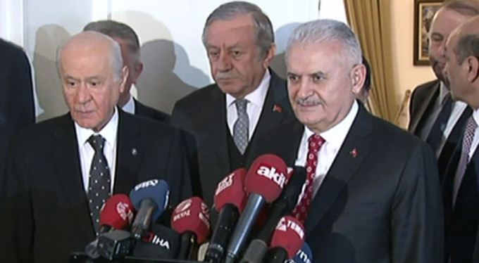TBMM Başkanı Yıldırım, MHP lideri Bahçeli ile görüştü