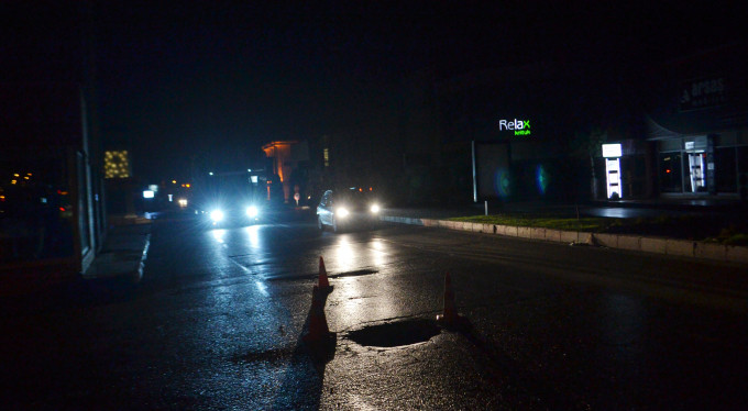 Bursa'da cadde çöktü!