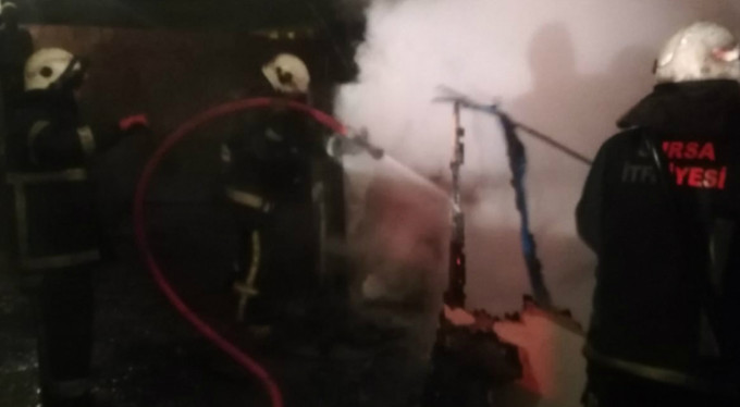 Bursa'da yangın paniği!