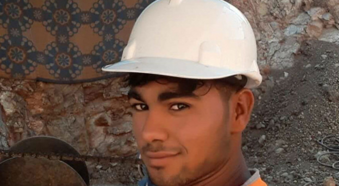 Vefat eden işçinin son paylaşımı...