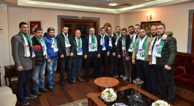 Tribün liderlerinden Aktaş'a ziyaret!