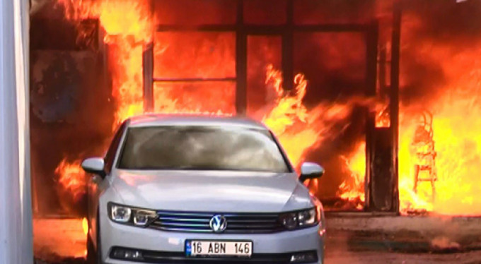 Bursa'da dehşet anları!