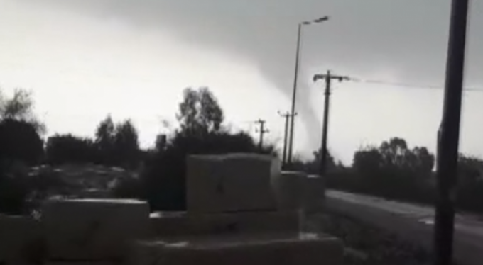 Hortum böyle görüntülendi!