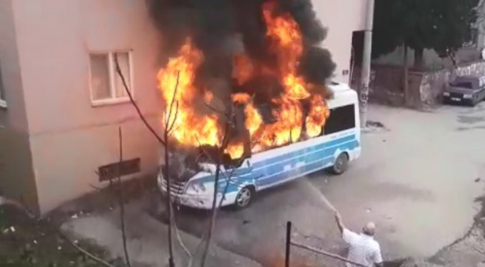 Bursa'da panik anları!