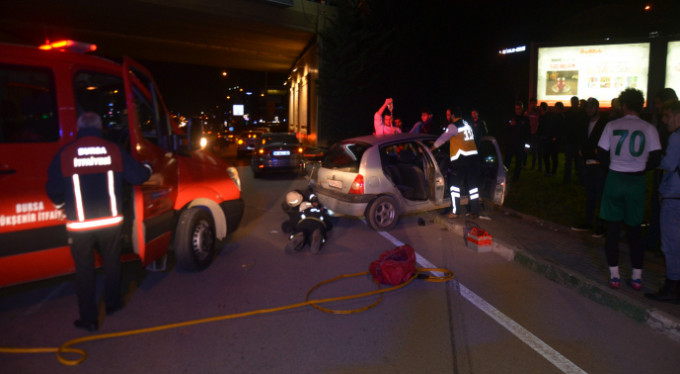 Bursa'da feci kaza!