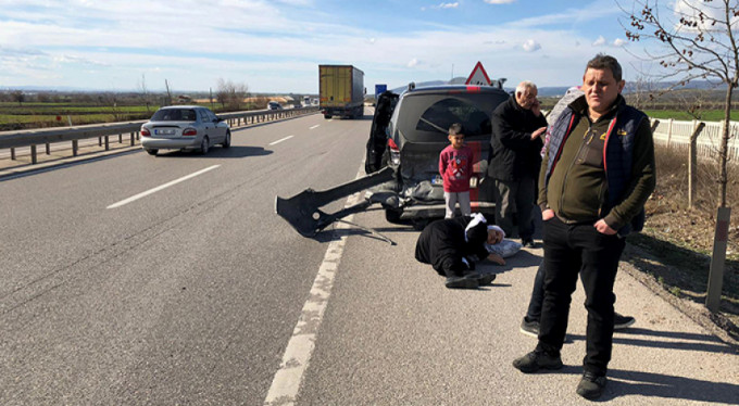 Bursa'da kaza: 2 yaralı