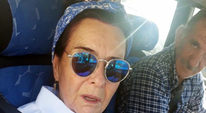 Zatürre olan Fatma Girik hastaneye kaldırıldı