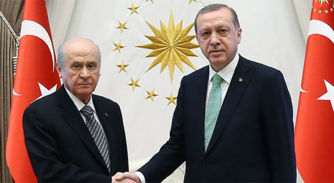 Cumhurbaşkanı Erdoğan, Devlet Bahçeli'yi kabul etti