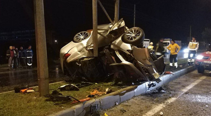 Feci kaza! Kontrolden çıktı, 1 yaralı...